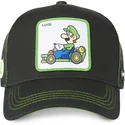 cepur-izliekta-truckeris-melns-snapback-kart-lui1-bros-luigi-super-mario-bros-no-capslab