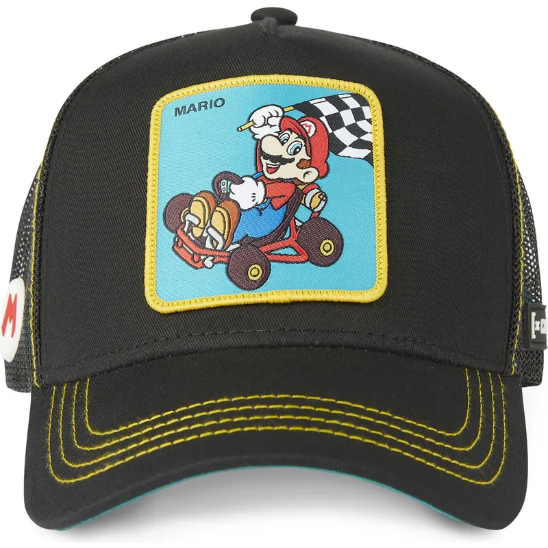 cepur-izliekta-truckeris-melns-snapback-kart-vic1-bros-mario-super-mario-bros-no-capslab