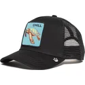 cepur-izliekta-truckeris-melns-snapback-chill-the-farm-no-goorin-bros