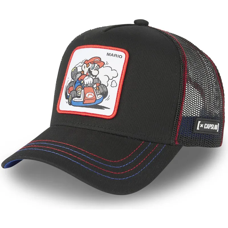 cepur-izliekta-truckeris-melns-snapback-kart-dri1-bros-mario-super-mario-bros-no-capslab