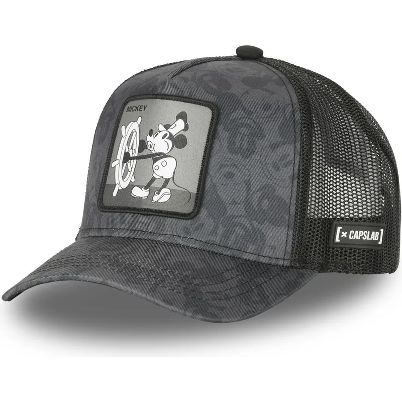 cepur-izliekta-truckeris-melns-snapback-vintage-key4-mickey-mouse-disney-no-capslab