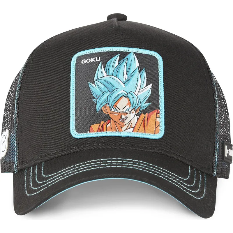 cepur-izliekta-truckeris-melns-snapback-super-saiyan-blue-cas-gok1-son-goku-dragon-ball-no-capslab