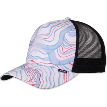 Gorra trucker blanca Arty Waves HFT de Djinns