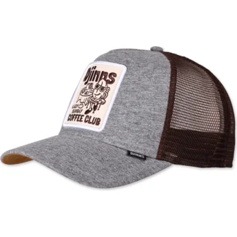 Gorra trucker gris y marrón Lazy Sunday Coffee Club HFT de Djinns