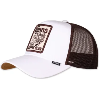 Cepur izliekta šoferis balts snapback Lazy Sunday Coffee Club HFT no Djinns