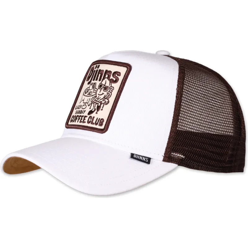 cepur-izliekta-truckeris-balts-snapback-lazy-sunday-coffee-club-hft-no-djinns