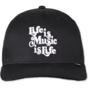cepur-izliekta-melns-regulejams-life-is-music-is-life-truefit-ioi-no-djinns