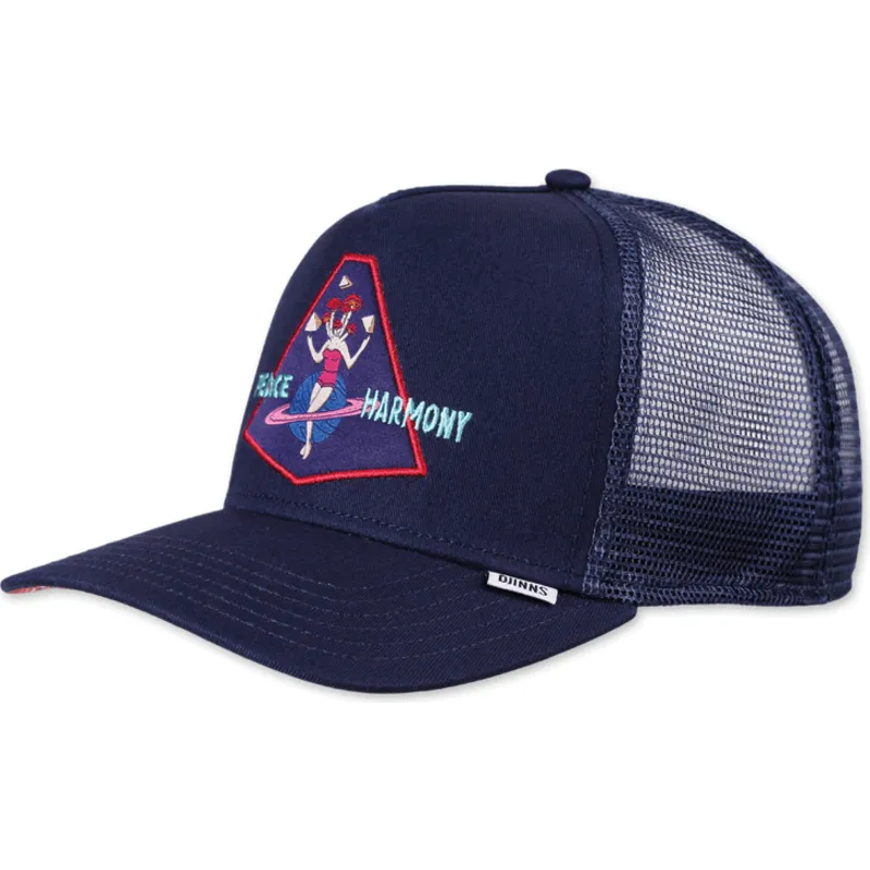 cepur-izliekta-truckeris-tumsi-zils-snapback-peace-harmony-hft-no-djinns
