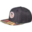 cepur-plakana-melns-snapback-frida-kahlo-linen-rev-no-djinns