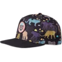 cepur-plakana-melns-snapback-gepard-linen-no-djinns