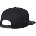 cepur-plakana-melns-snapback-gepard-linen-rev-no-djinns