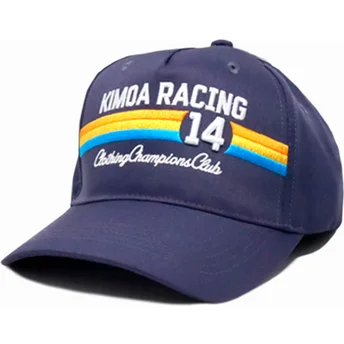 Marineblaue verstellbare Curved Cap Racing 14 von Kimoa