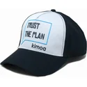 gorra-curva-blanca-y-azul-marino-ajustable-trust-the-plan-de-kimoa