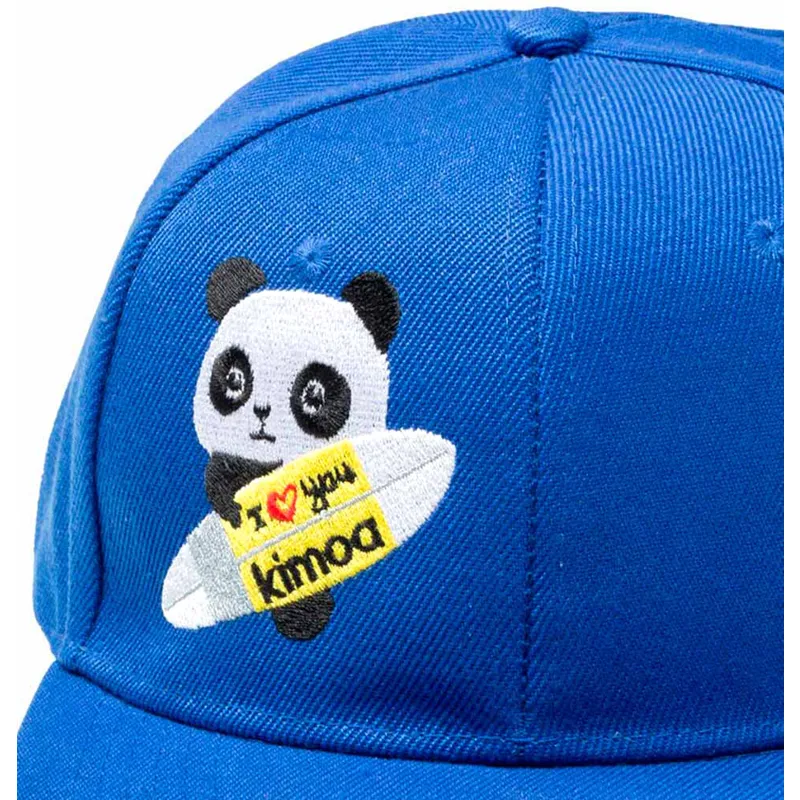 blaue-flatcap-snapback-panda-by-domingo-zapata-von-kimoa