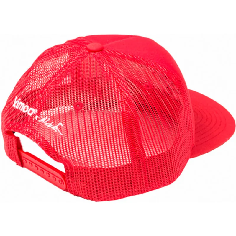 cepur-plakana-sarkans-snapback-panda-by-domingo-zapata-no-kimoa