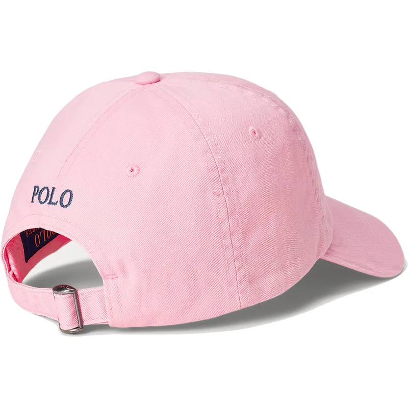 cepur-izliekta-roza-regulejams-cotton-chino-classic-sport-no-polo-ralph-lauren