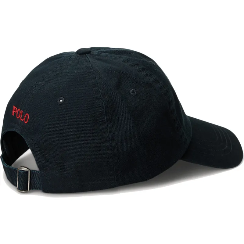 cepur-izliekta-melns-regulejams-cotton-chino-classic-sport-no-polo-ralph-lauren
