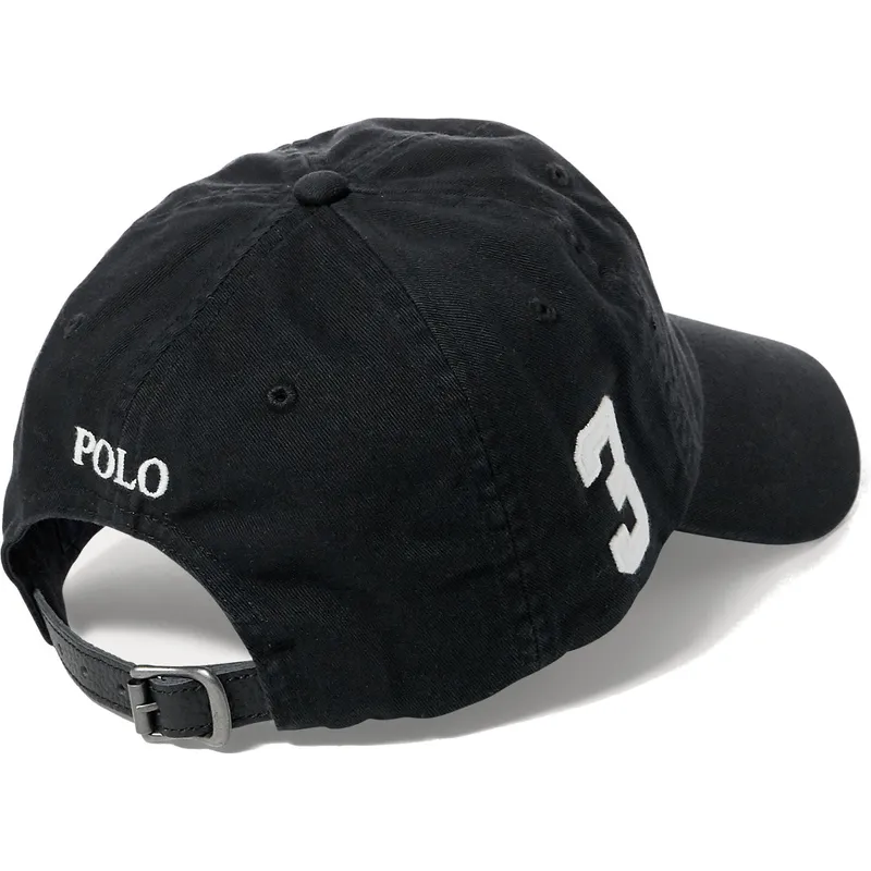 cepur-izliekta-melns-regulejams-big-pony-chino-classic-sport-no-polo-ralph-lauren