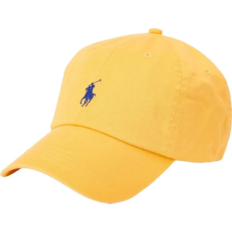 cepur-izliekta-dzeltens-regulejams-cotton-chino-classic-sport-no-polo-ralph-lauren
