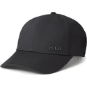 cepur-izliekta-melns-regulejams-plaque-baseline-no-polo-ralph-lauren