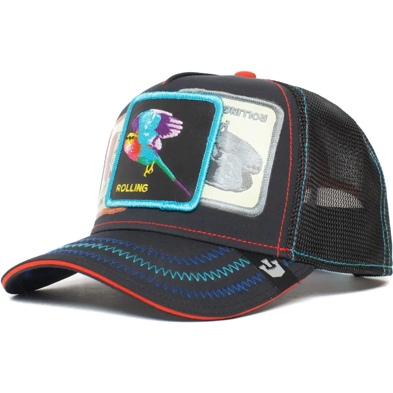 cepur-izliekta-soferis-melns-snapback-pajaro-rolling-rrolling-this-is-the-drip-the-farm-the-farm-no-goorin-bros