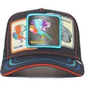 schwarze-trucker-kappe-vogel-rolling-rrolling-this-is-the-drip-the-farm-von-goorin-bros