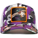 gorra-trucker-camuflaje-violeta-pato-odd-lil-strange-duck-the-farm-de-goorin-bros