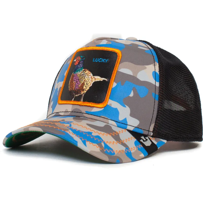 cepur-izliekta-truckeris-maskesanas-snapback-lucky-luck-stays-down-the-farm-no-goorin-bros