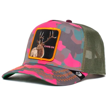 cepur-izliekta-truckeris-maskesanas-snapback-rosa-game-on-elk-season-dreams-the-farm-no-goorin-bros