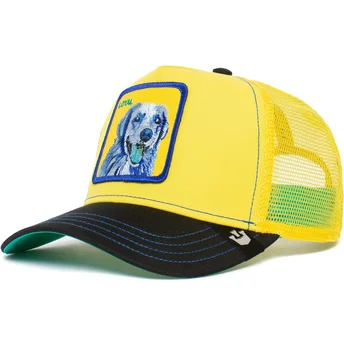 cepur-izliekta-truckeris-dzeltens-snapback-loyal-doggy-trip-the-farm-no-goorin-bros