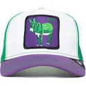 cepur-izliekta-truckeris-daudzkrasains-snapback-ass-donkey-trip-the-farm-no-goorin-bros