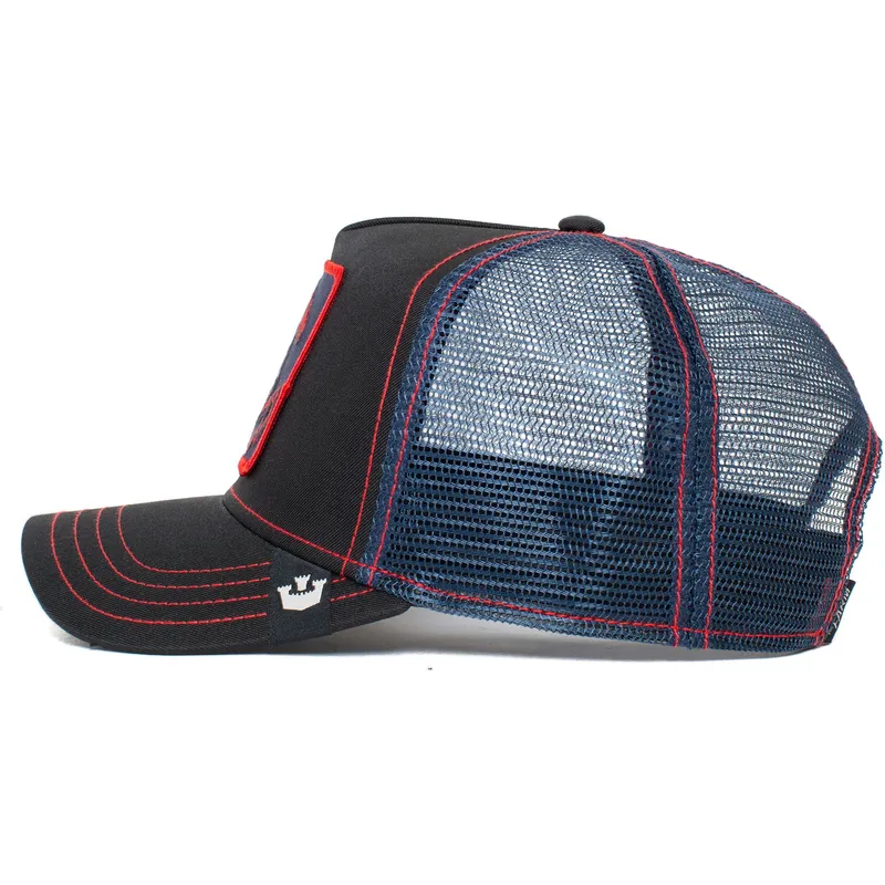 cepur-izliekta-truckeris-melns-snapback-stallion-trip-the-farm-no-goorin-bros