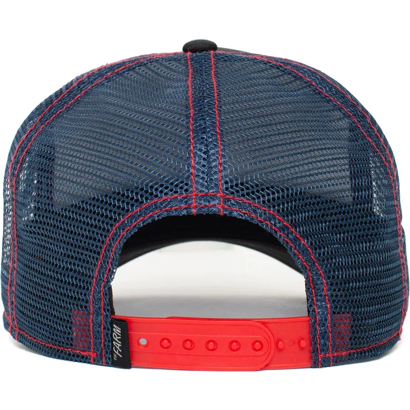 cepur-izliekta-truckeris-melns-snapback-stallion-trip-the-farm-no-goorin-bros