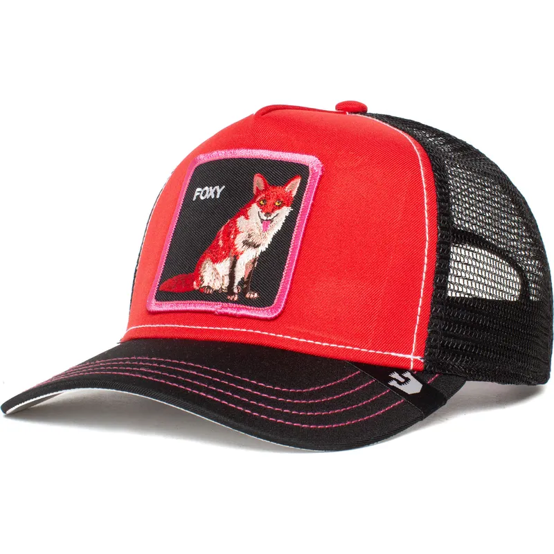 cepur-izliekta-truckeris-sarkans-snapback-foxy-trip-the-farm-no-goorin-bros