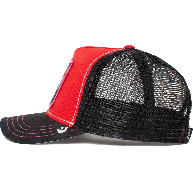 cepur-izliekta-truckeris-sarkans-snapback-foxy-trip-the-farm-no-goorin-bros