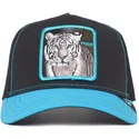 gorra-trucker-negra-y-azul-tigre-tiger-blue-streak-the-farm-de-goorin-bros