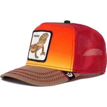 cepur-izliekta-truckeris-sarkans-snapback-prickly-dust-devil-the-farm-no-goorin-bros