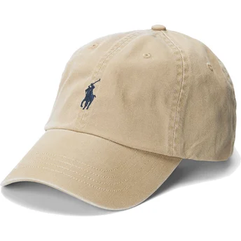Cepur izliekta brūns regulējama lente claro Cotton Chino Classic Sport no Polo Ralph Lauren