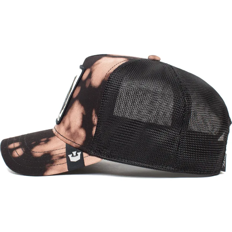 cepur-izliekta-truckeris-melns-snapback-acid-panther-the-farm-no-goorin-bros