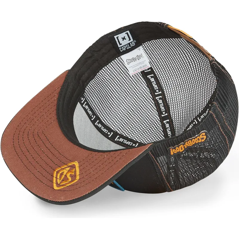 schwarze-flache-trucker-kappe-scooby-doo-sbd7-scooby-doo-von-capslab
