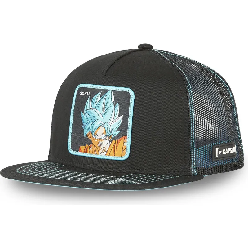 cepur-plakana-soferis-melns-snapback-son-goku-super-saiyan-blue-sa1-dragon-ball-son-goku-dragon-ball-no-capslab