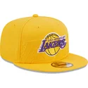 cepur-plakana-dzeltens-snapback-9fifty-draft-edition-2023-no-los-angeles-lakers-nba-no-new-era