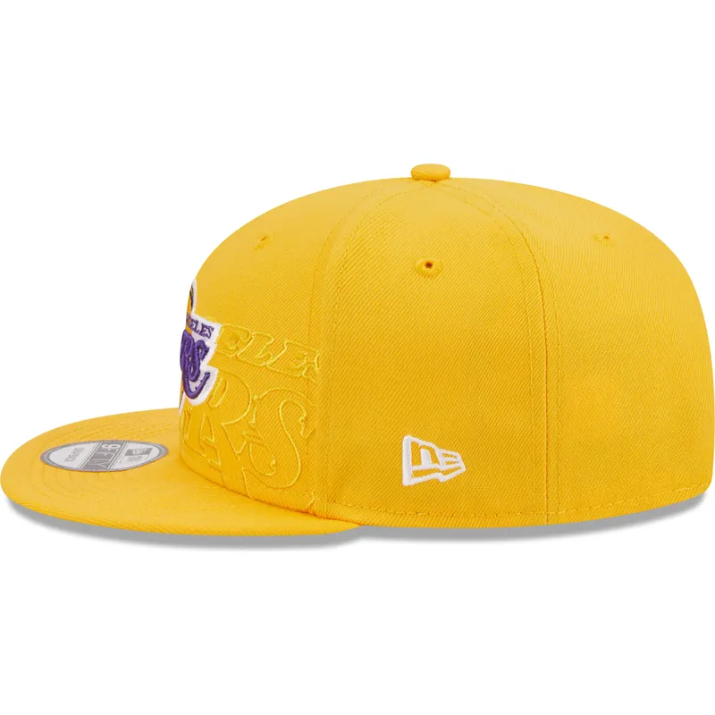 cepur-plakana-dzeltens-snapback-9fifty-draft-edition-2023-no-los-angeles-lakers-nba-no-new-era