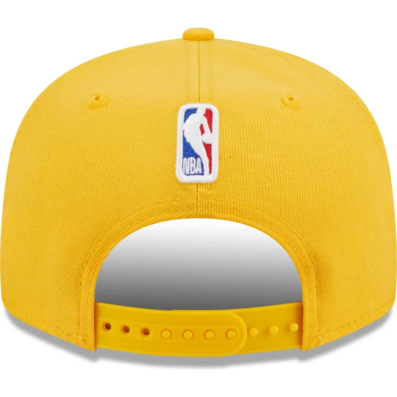 cepur-plakana-dzeltens-snapback-9fifty-draft-edition-2023-no-los-angeles-lakers-nba-no-new-era