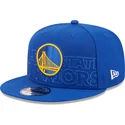 cepur-plakana-zils-snapback-9fifty-draft-edition-2023-no-golden-state-warriors-nba-no-new-era