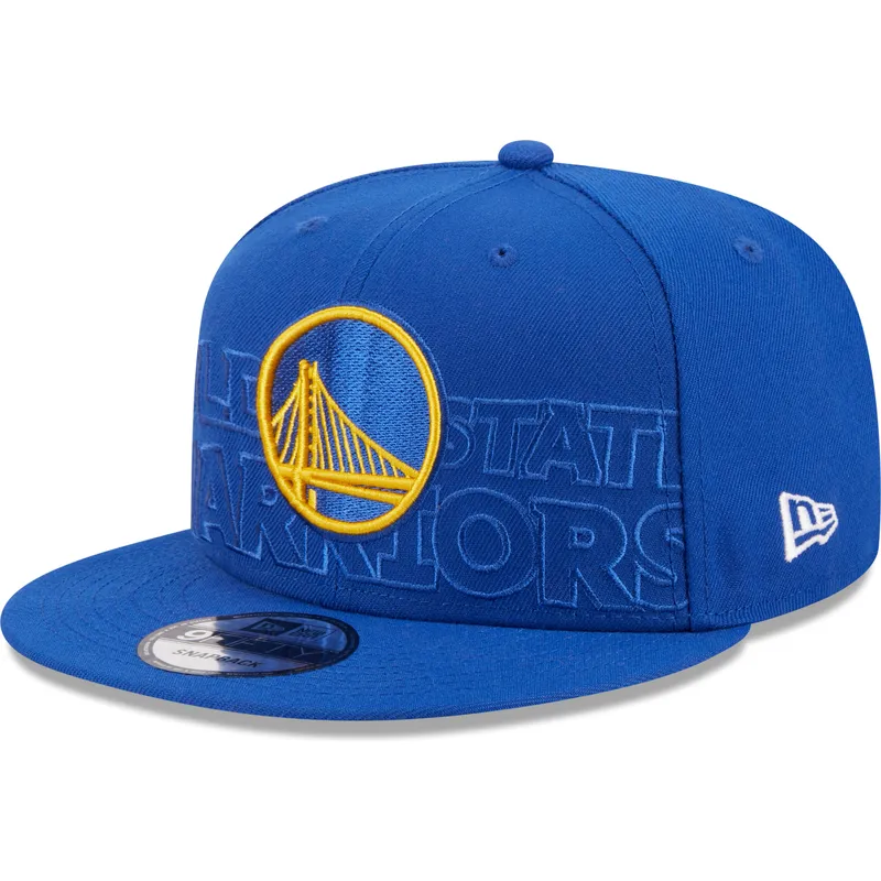 cepur-plakana-zils-snapback-9fifty-draft-edition-2023-no-golden-state-warriors-nba-no-new-era