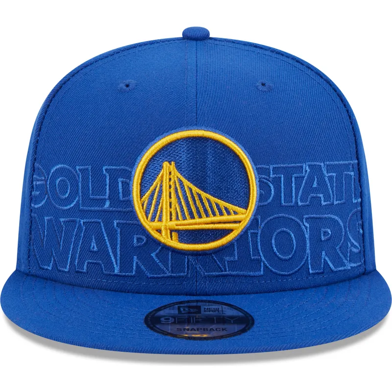 cepur-plakana-zils-snapback-9fifty-draft-edition-2023-no-golden-state-warriors-nba-no-new-era