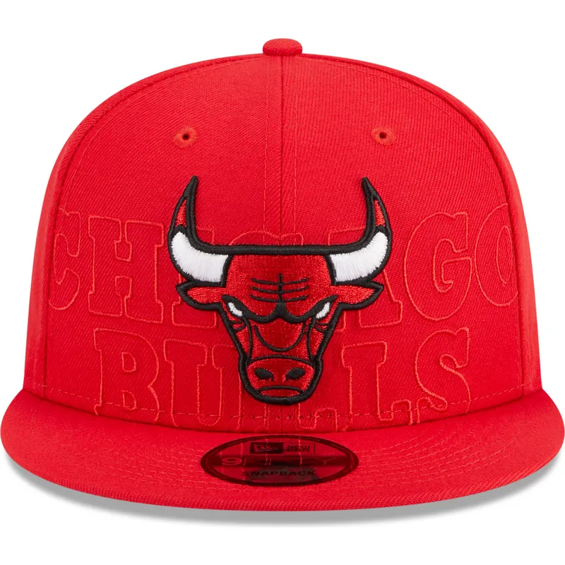 cepur-plakana-sarkans-snapback-9fifty-draft-edition-2023-no-chicago-bulls-nba-no-new-era