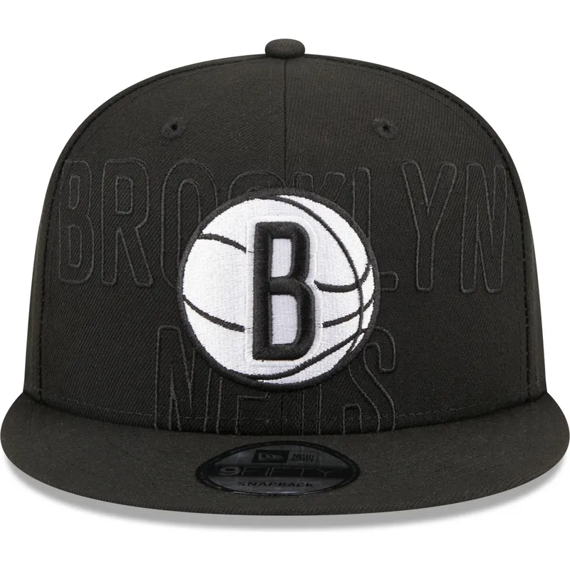cepur-plakana-melns-snapback-9fifty-draft-edition-2023-no-brooklyn-nets-nba-no-new-era