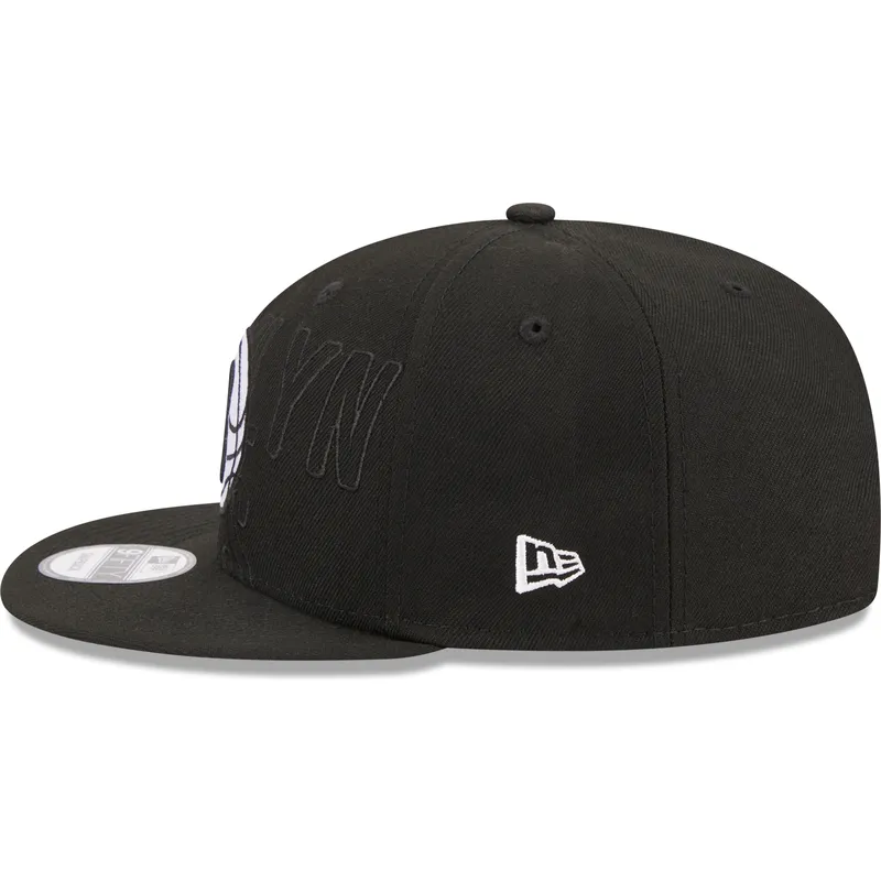 cap-plakana-black-snapback-9fifty-draft-edition-2023-no-brooklyn-nets-nba-no-new-era